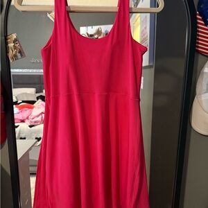 Elegant Pink Sleeveless Dress